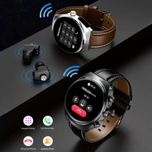 Zaiomi HD Smart Watch with Earbuds for iOS & Android