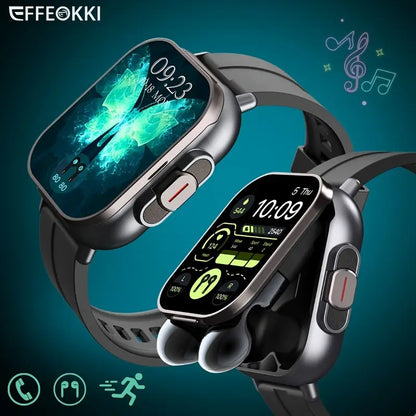 Smart Watch with Built-in Earbuds 4k Display