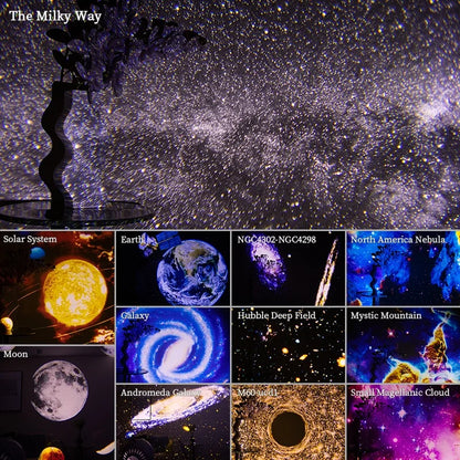 Night Light Galaxy Projector Starry Sky 360° Rotate
