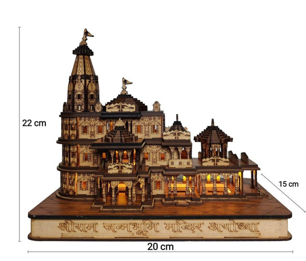 Shri Ram Janmabhoomi 3D Wooden Temple-Ayodhya