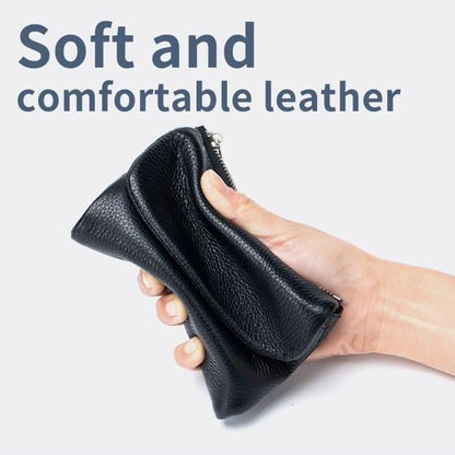Pebble Leather RFID Safe Wallet