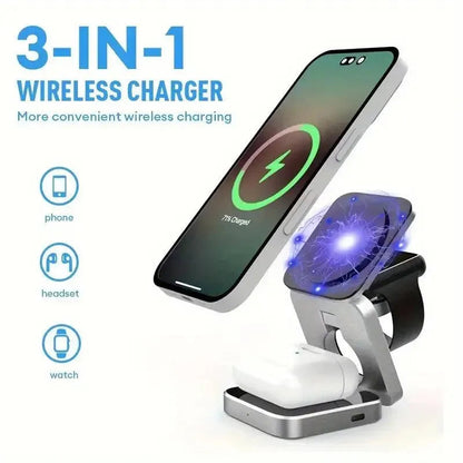 3-In-1 Magnetic MagSafe Wireless Charger