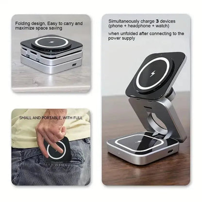 3-In-1 Magnetic MagSafe Wireless Charger