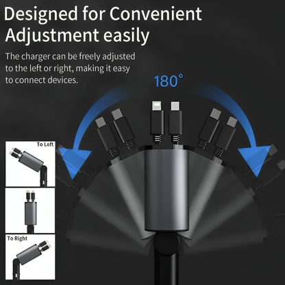 RETRACTABLE SUPERFAST | CAR CHARGER (31 INCH, 120W)