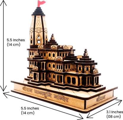 Shri Ram Janmabhoomi 3D Wooden Temple-Ayodhya