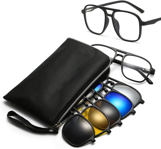 6 in 1 Magnetic Sunglasses with Replaceable Lens
