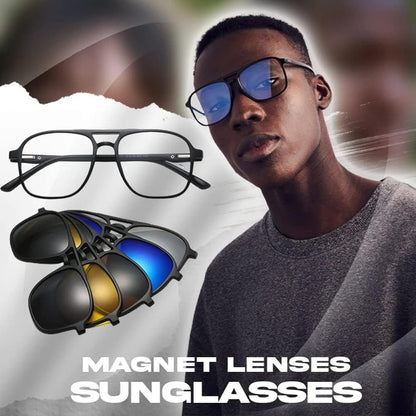 6 in 1 Magnetic Sunglasses with Replaceable Lens