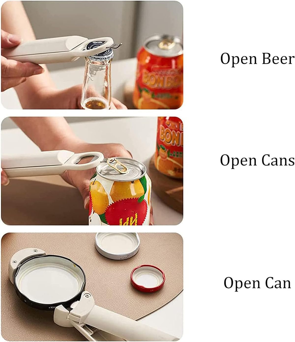 Stainless Steel Adjustable Cap Opener| ⭐⭐⭐⭐ 32,000+ REVIEWS