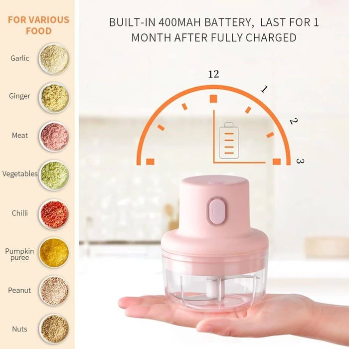 Mini Wireless Food Chopper-30% OFF