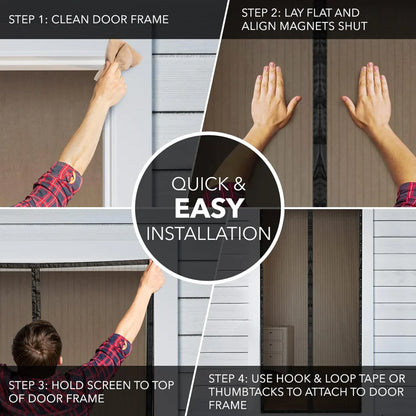 Mosquito Mesh Magnetic Door/Window Curtain