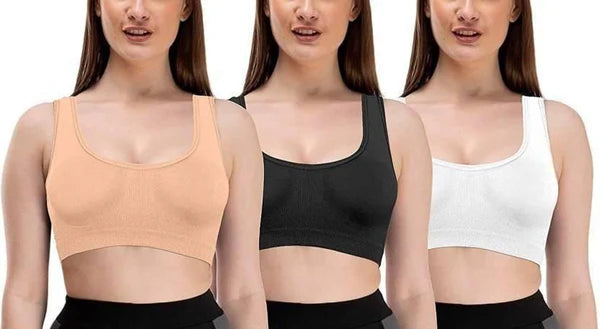 SOFT™ Original Womens Multicolor Air Bra ( PACK OF 3)