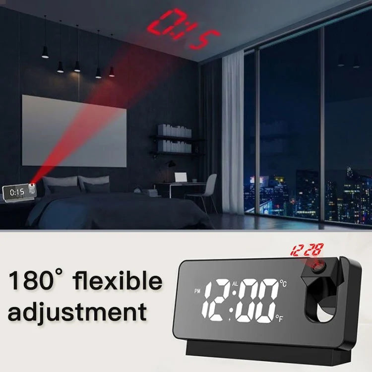 Mirror Wall Projection Alarm Clock-70% Off