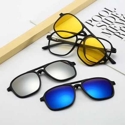 6 in 1 Magnetic Sunglasses with Replaceable Lens