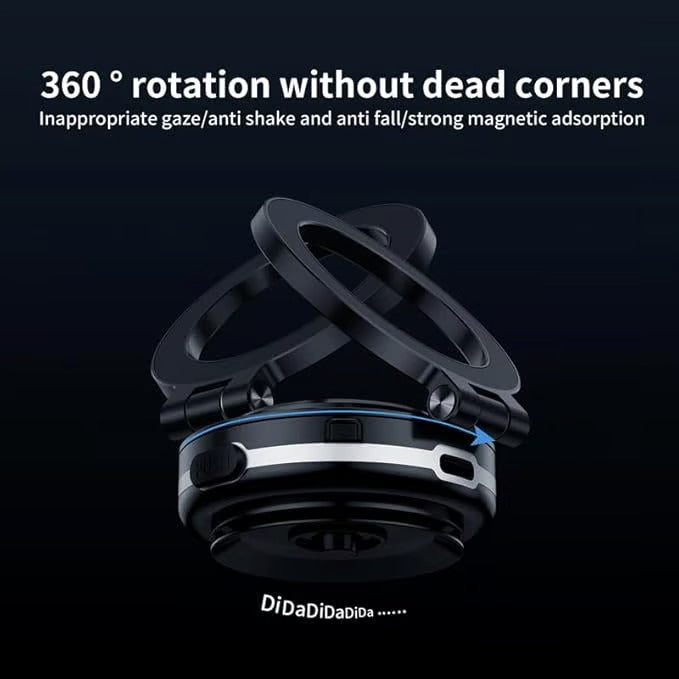 Vacuum Magnetic Car Phone Mount -360° Rotating Magnetic Phone Holder