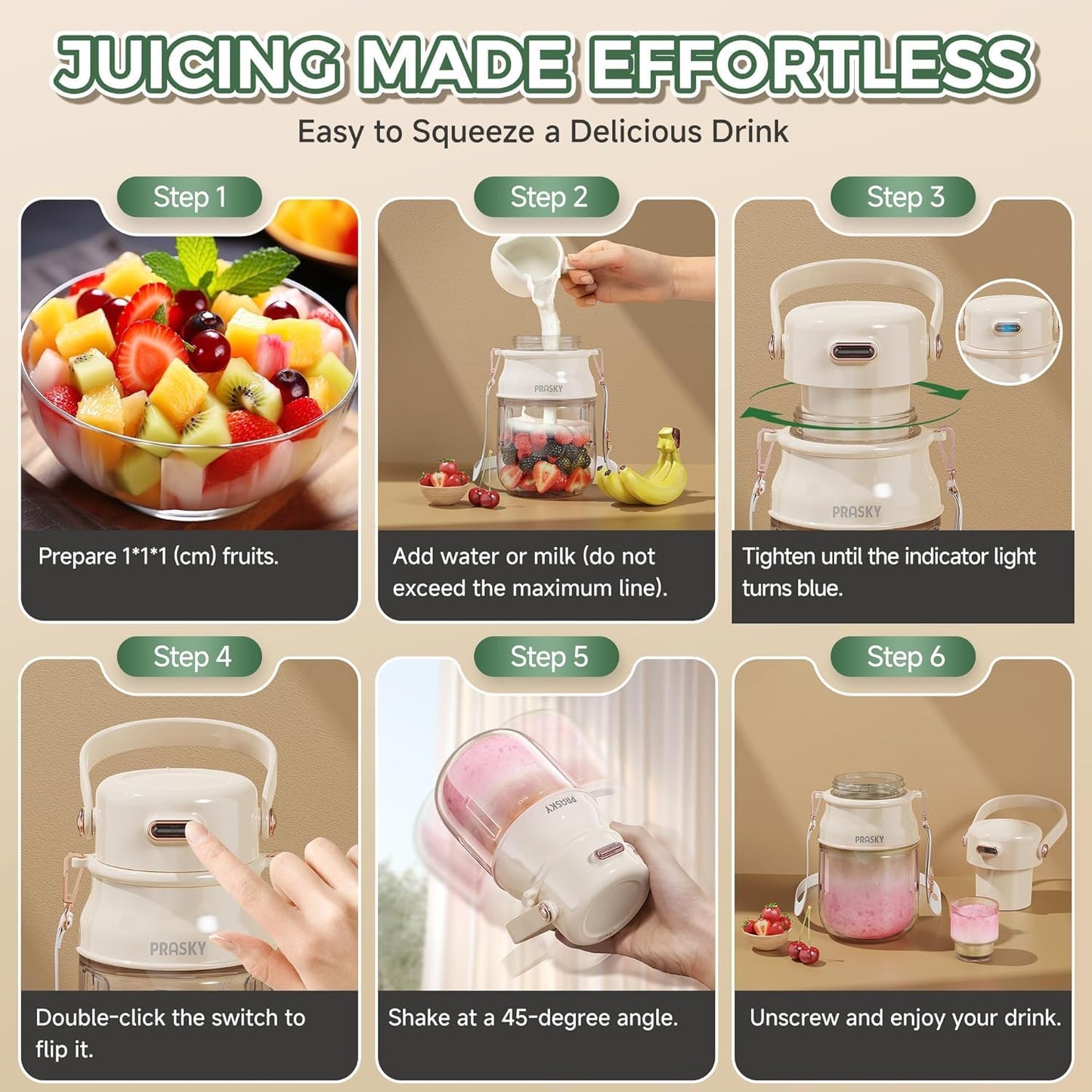 Multifunctional Portable Juicer Cup With Digital Display| ⭐⭐⭐⭐ 32,000+ REVIEWS