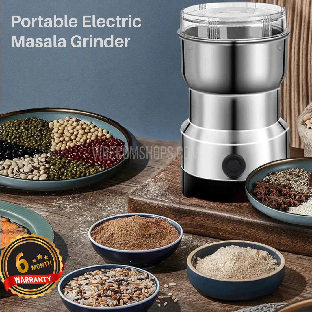 Portable Electric Masala Grinder Stainless Steel