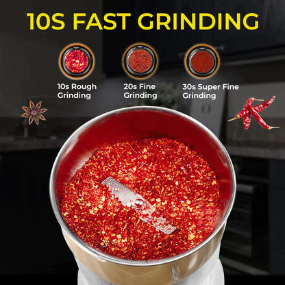 Portable Electric Masala Grinder Stainless Steel