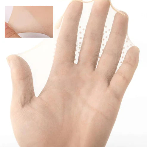 Non-slip and invisible crystal silk socks(Pack of 4)