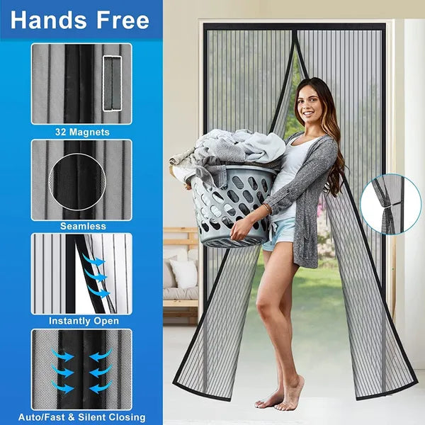 Mosquito Mesh Magnetic Door/Window Curtain