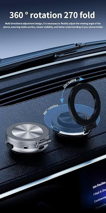 Vacuum Magnetic Car Phone Mount -360° Rotating Magnetic Phone Holder