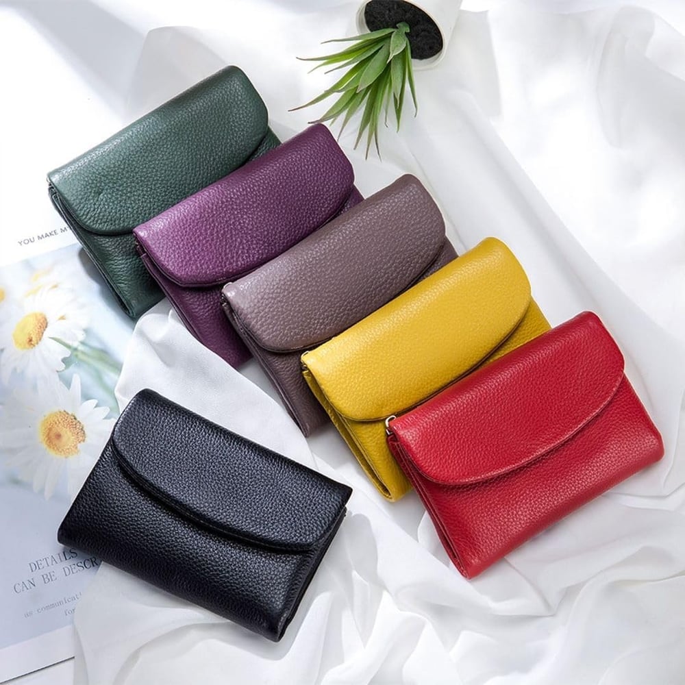 Pebble Leather RFID Safe Wallet