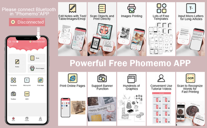 Portable Pocket Printer Inkless|⭐⭐⭐⭐ 33,000+ REVIEWS