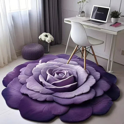 3D Floral Plush Floor Mat (Buy 1 Get 1 Free Offer)