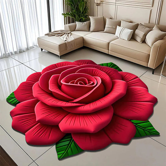 3D Floral Plush Floor Mat (Buy 1 Get 1 Free Offer)