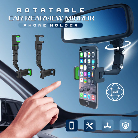 Multifunctional Rearview Mirror Phone Holder- 25% OFF