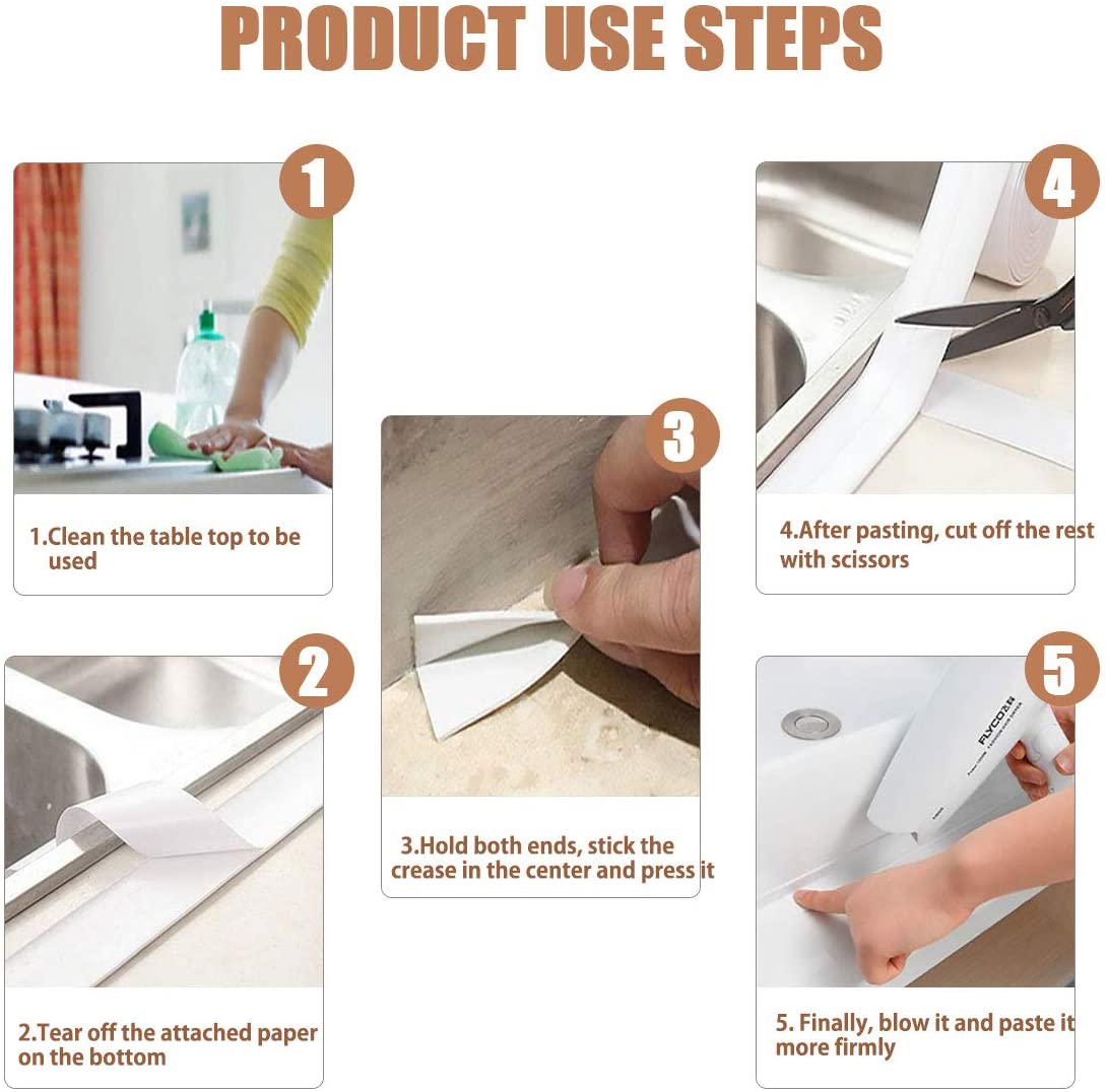 Magic Anti-Mold & Self adhesive Caulk Tape Strip(BUY1-GET1 FREE)