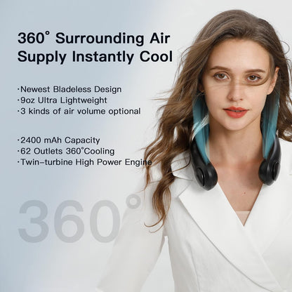 Portable Neck Fan USB Rechargeable- Summer 50% Off SALE
