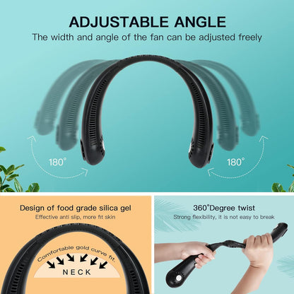Portable Neck Fan USB Rechargeable- Summer 50% Off SALE