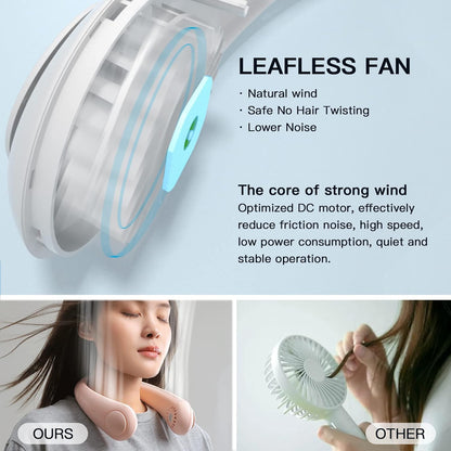 Portable Neck Fan USB Rechargeable- Summer 50% Off SALE
