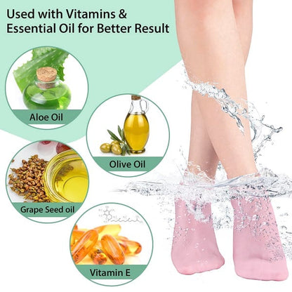 Women foot spa pedicure silicone socks
