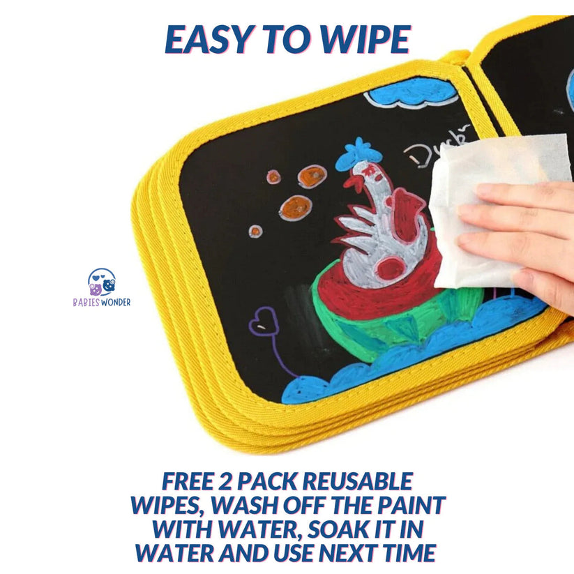 Magical Reusable Drawing Book (2 FREE WIPES)