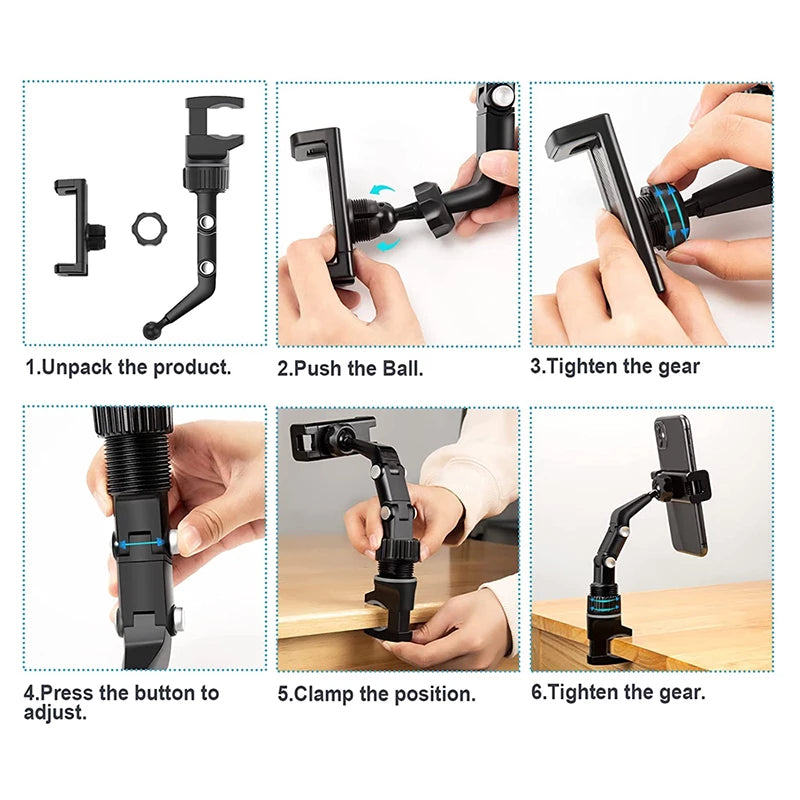 Multifunctional Rearview Mirror Phone Holder- 25% OFF