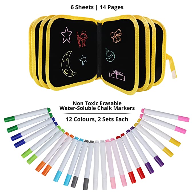 Magical Reusable Drawing Book (2 FREE WIPES)