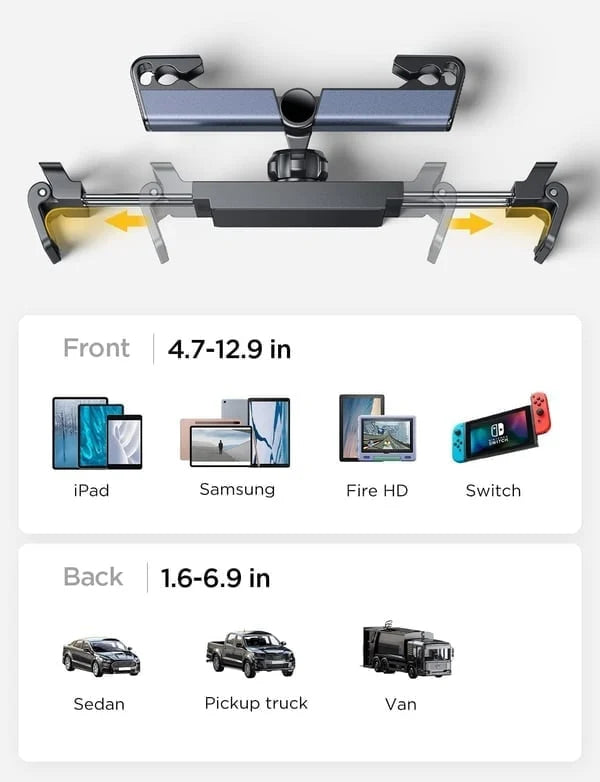 Multipurpose Backseat Tablet/Mobile Mount- 30% OFF SALE