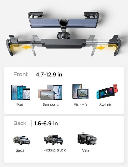 Multipurpose Backseat Tablet/Mobile Mount- 30% OFF SALE